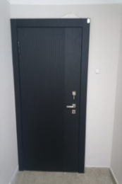 Дверь Шагрень черная МДФ 55